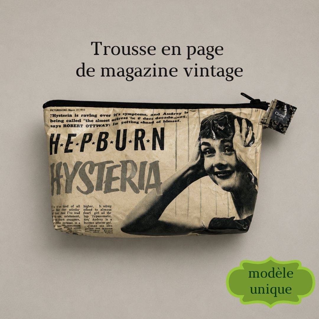 Audrey vintage magazine page kit