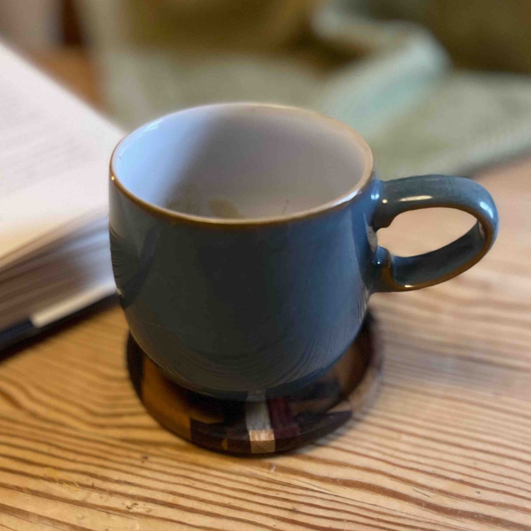 Sous-verres en bois massif surcyclé – Set de 2