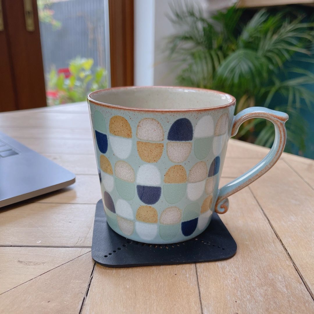 Sous-verres carrés en caoutchouc recyclé – Set de 2