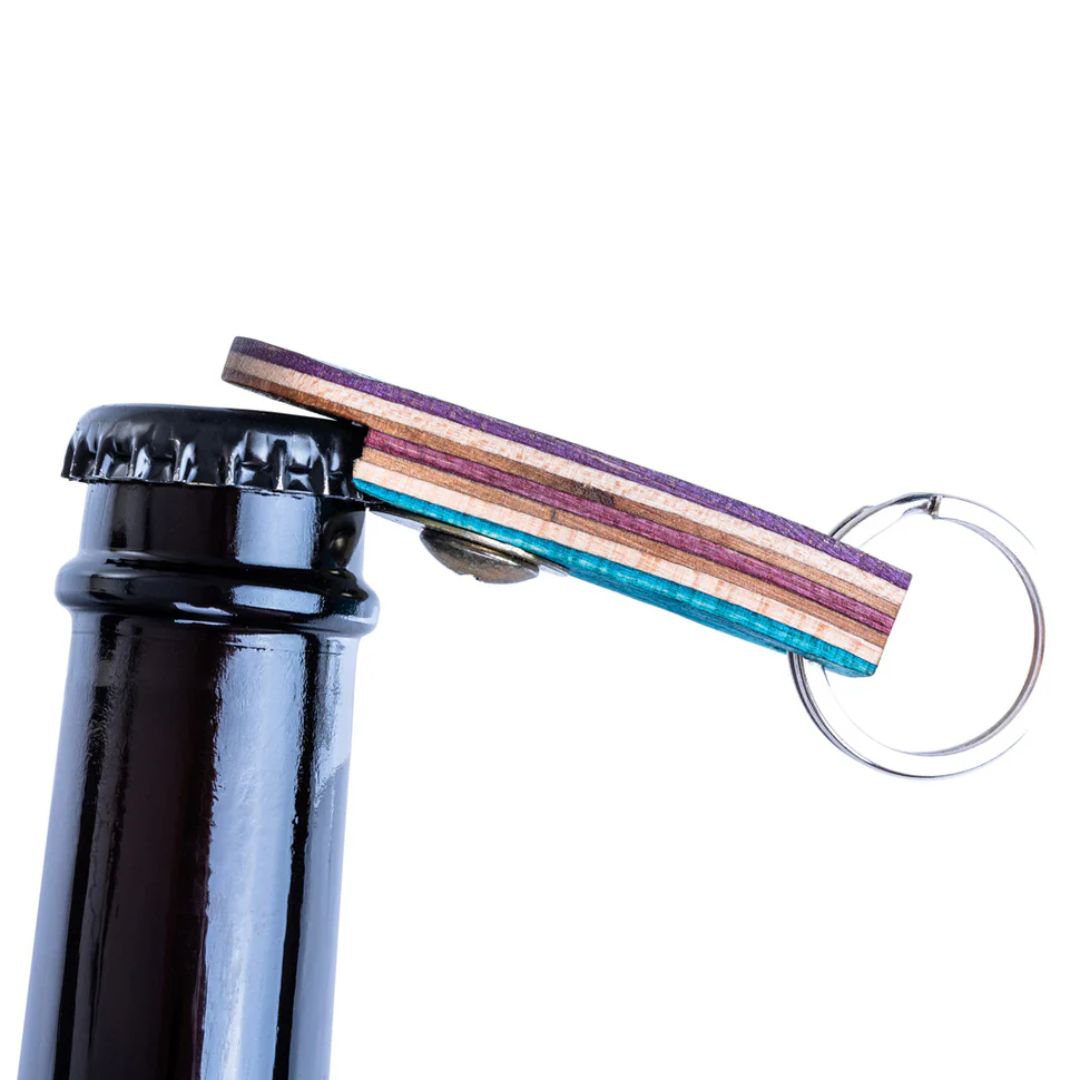 Porte-clés Décapsuleur en Skateboard Recyclé