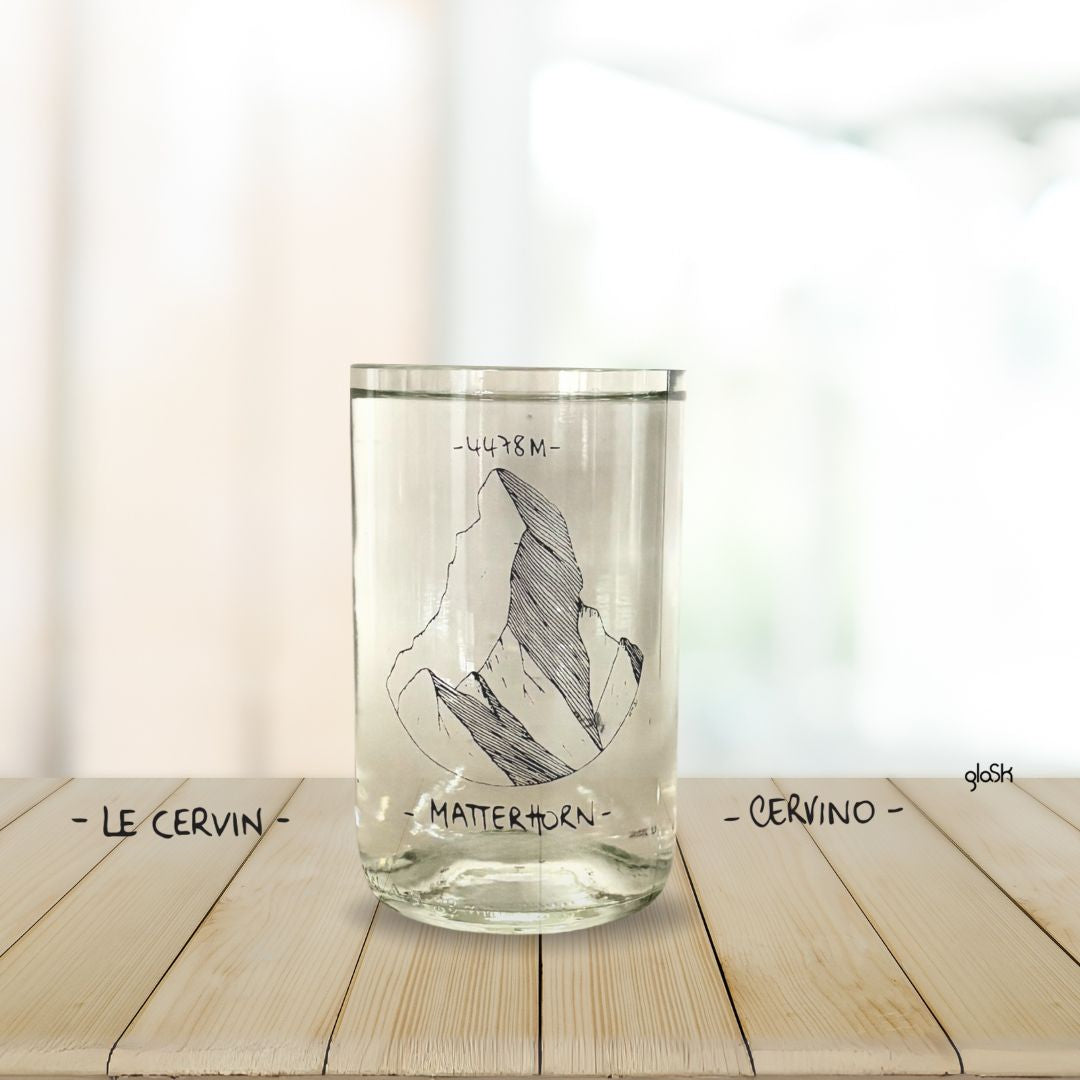 Swiss Giats - Set of 2 recycled glasses