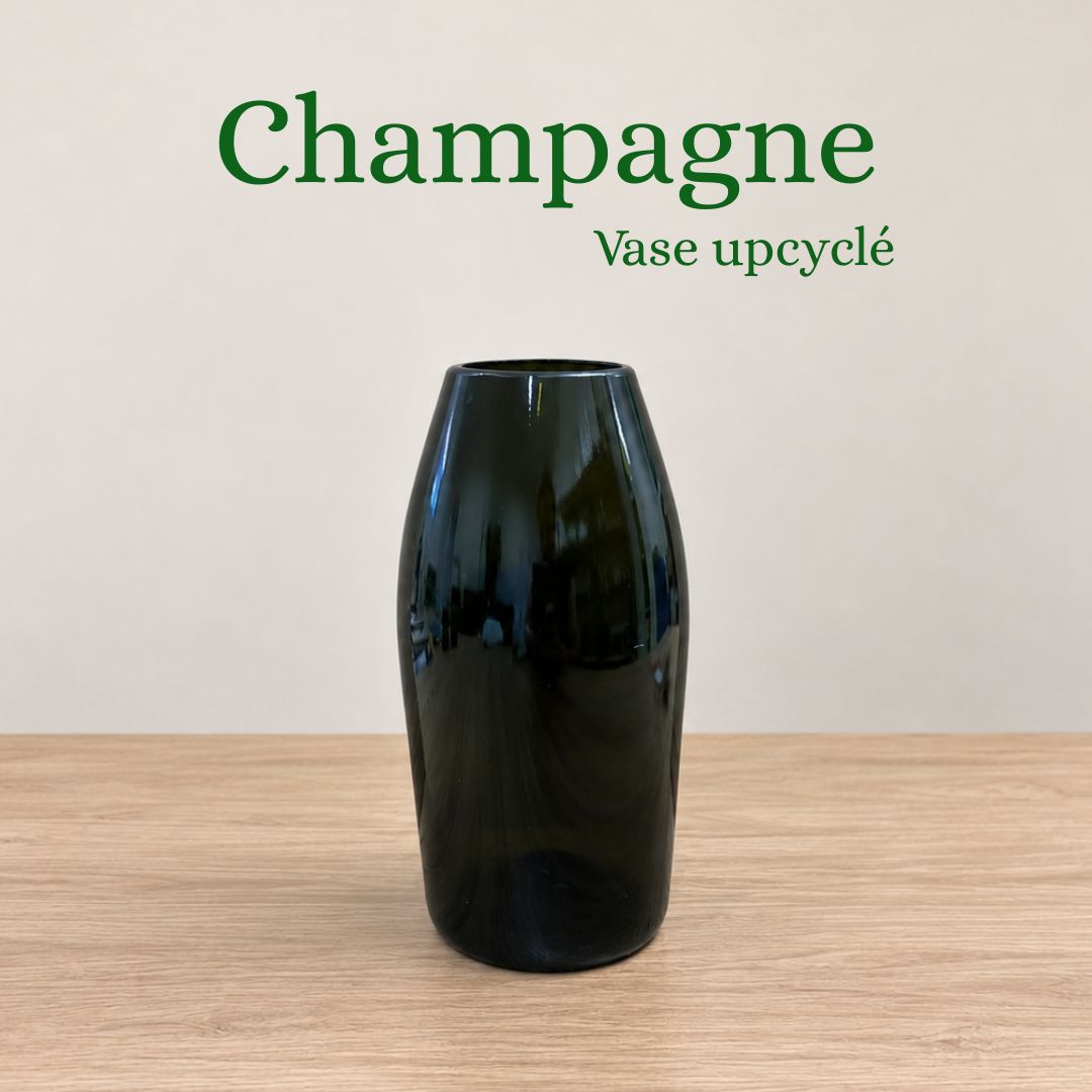 Champagne - Upcycled vase