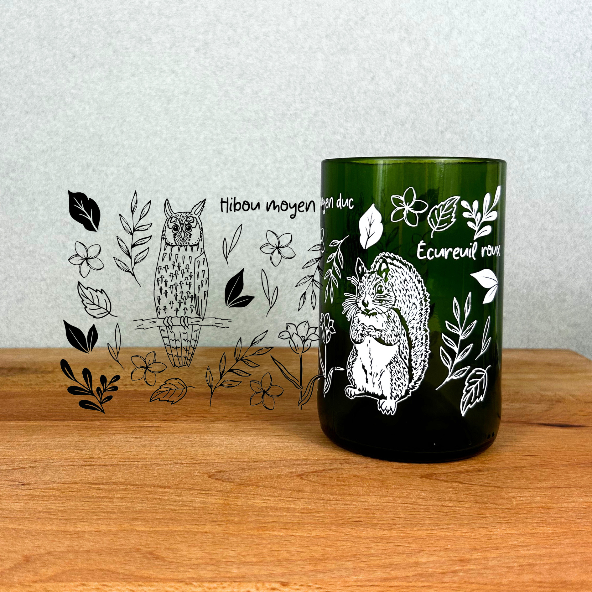 Tierwelt - Set mit 4 Gläsern