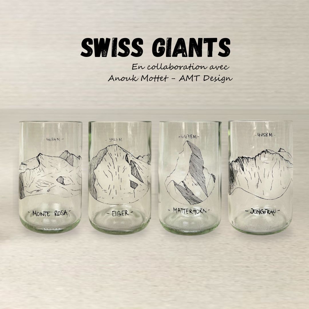 Swiss Giants - Set de 4 verres