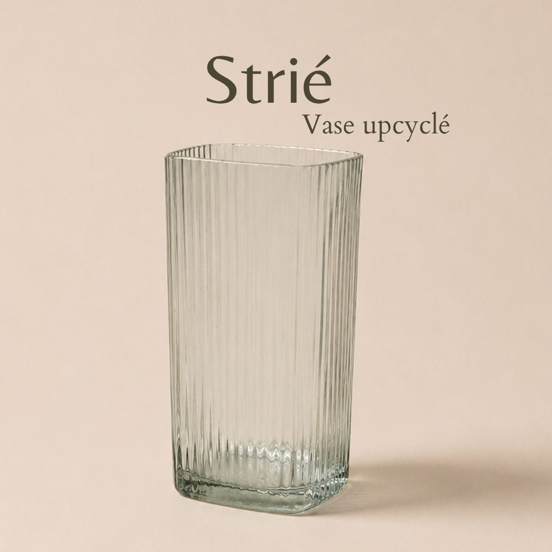 Gestreift – Upcycling-Vase