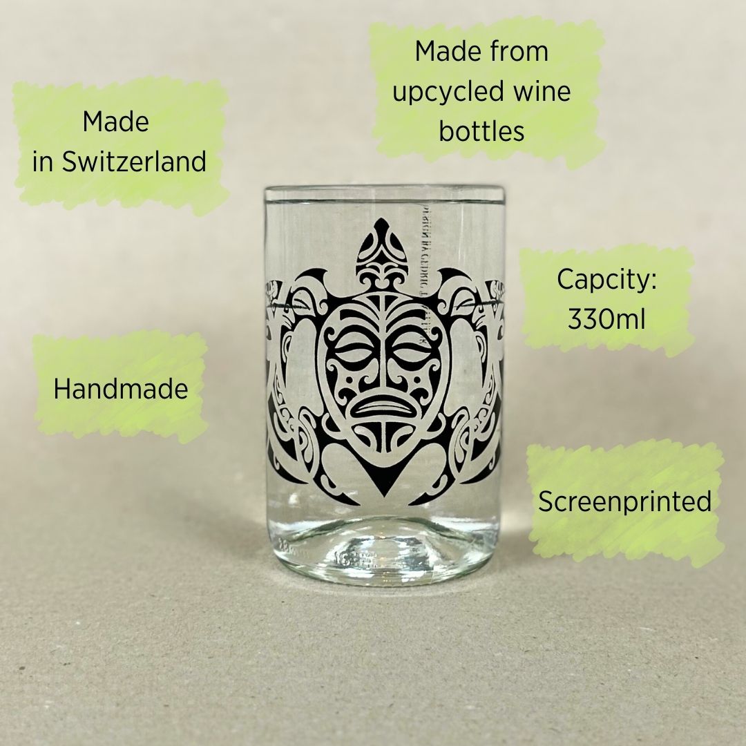 Tattoo you - Set of 2 recycled glasses