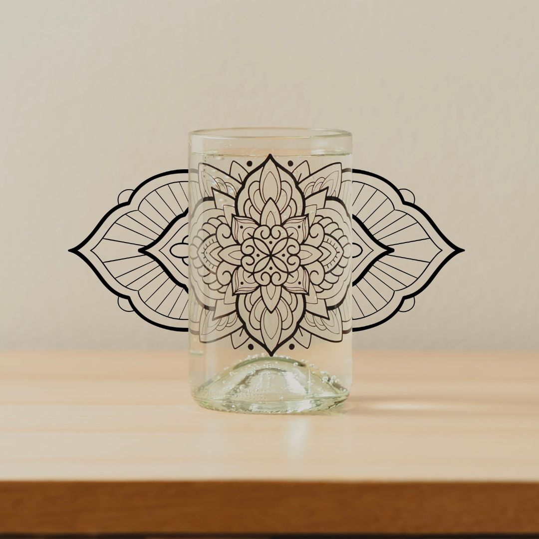 Tattoo you - Set mit 2 recycelten Gläsern