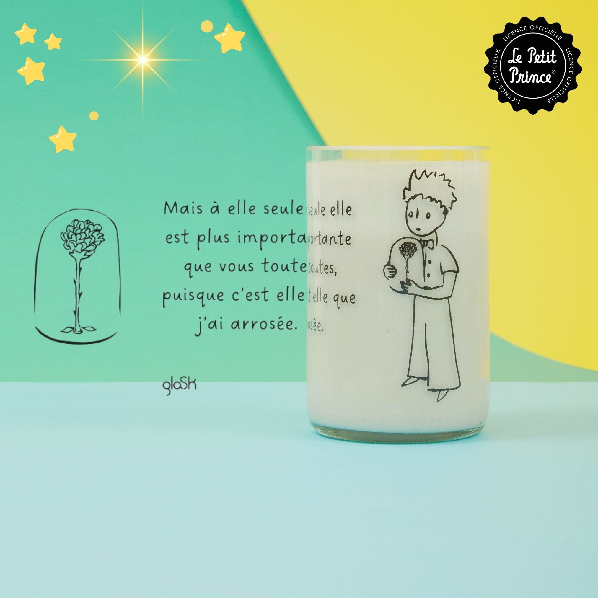 Le Petit Prince transparent - Set de 2 verres