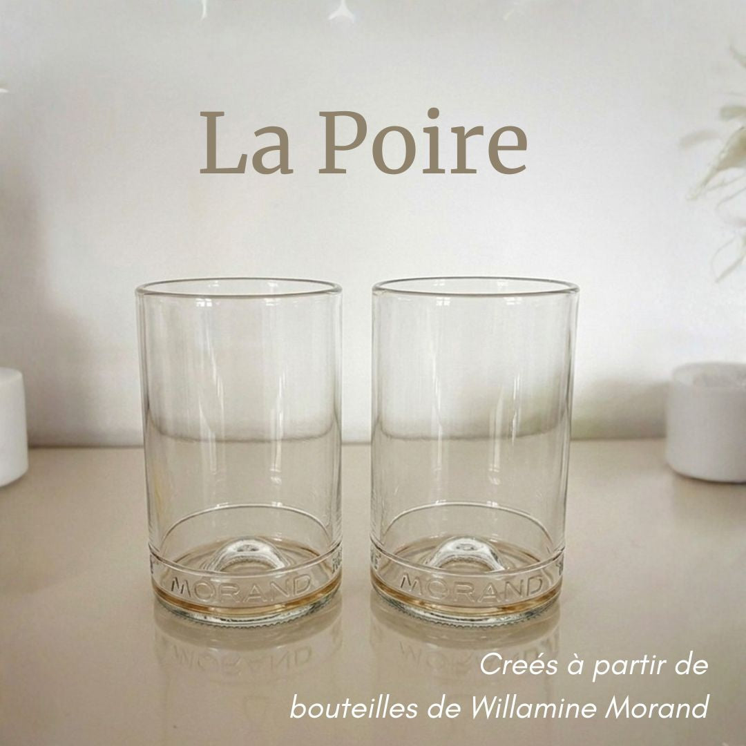 La Poire - Set de 2 verres recyclés