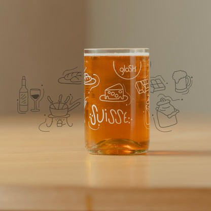 La Suisse - Set de 4 verres transparents