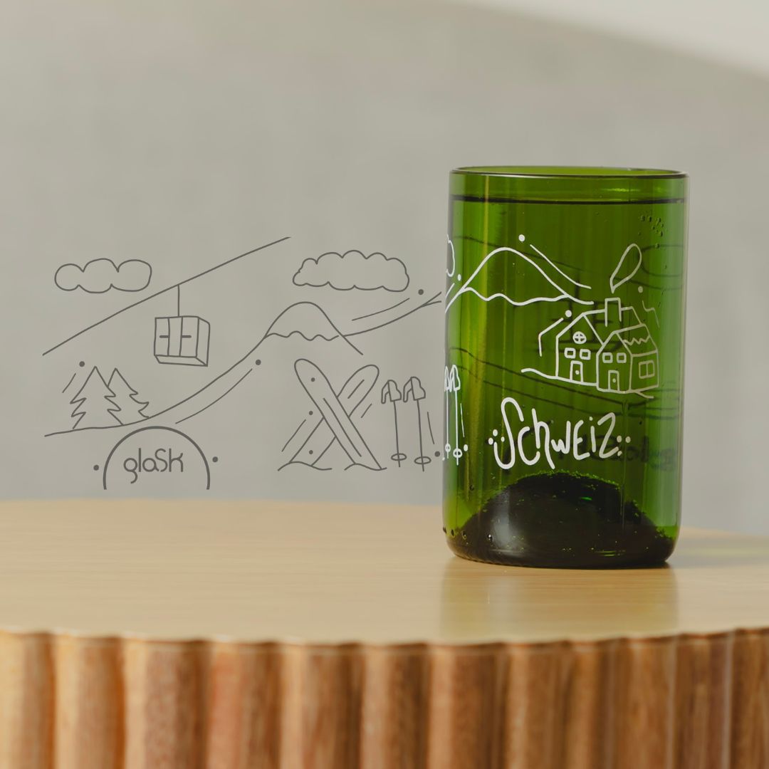 Switzerland green - Set of 4 glasses