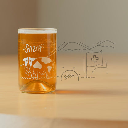La Suisse - Set de 4 verres transparents