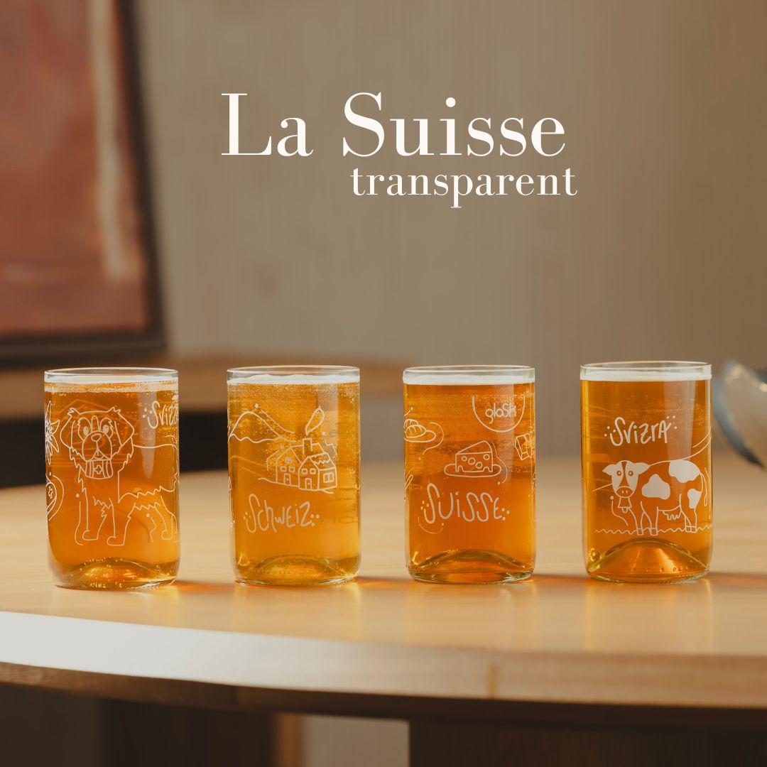 Switzerland transparent - Set of 4 glasses