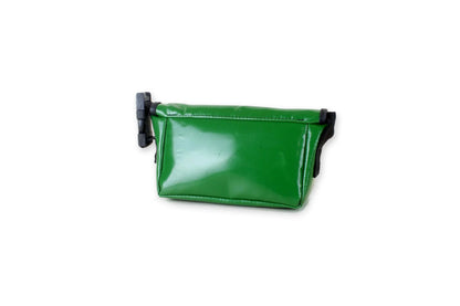Grüne Tasche aus recycelter LKW-Plane – 3-in-1-Tasche