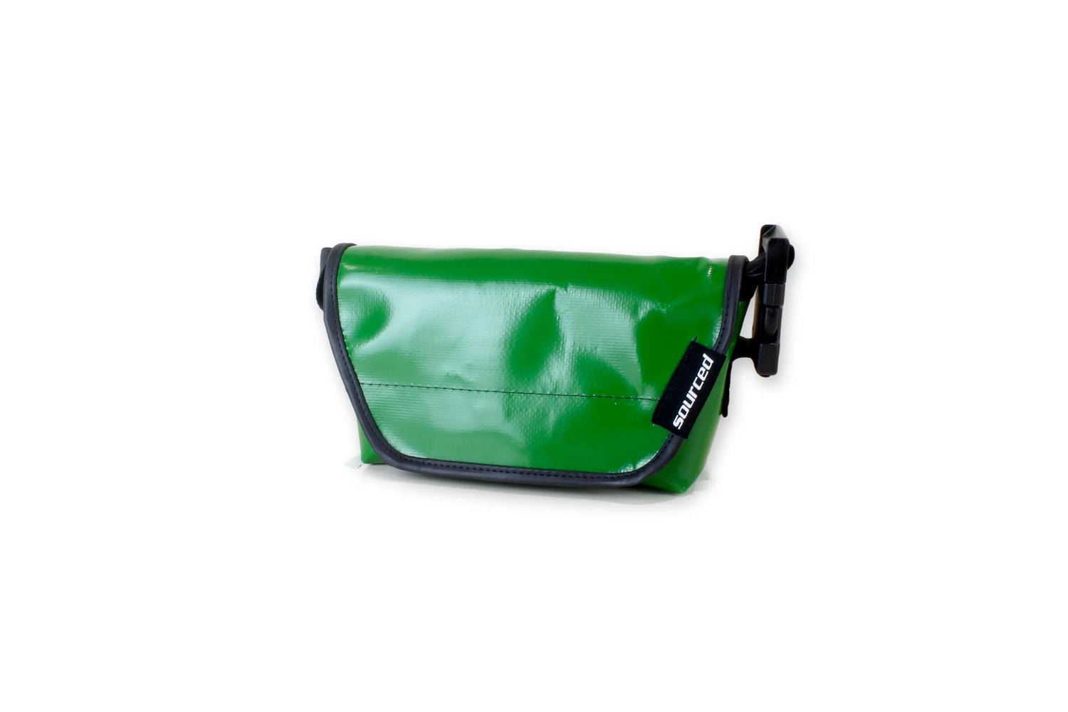 Grüne Tasche aus recycelter LKW-Plane – 3-in-1-Tasche