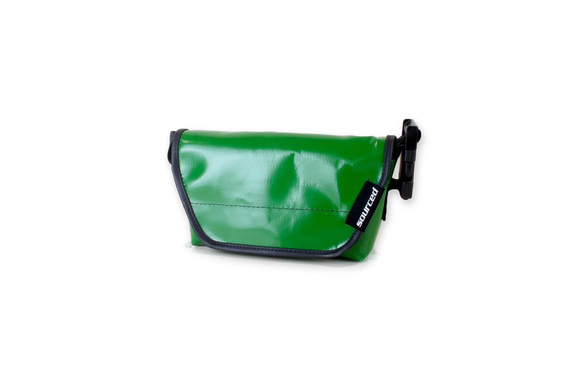 Grüne Tasche aus recycelter LKW-Plane – 3-in-1-Tasche