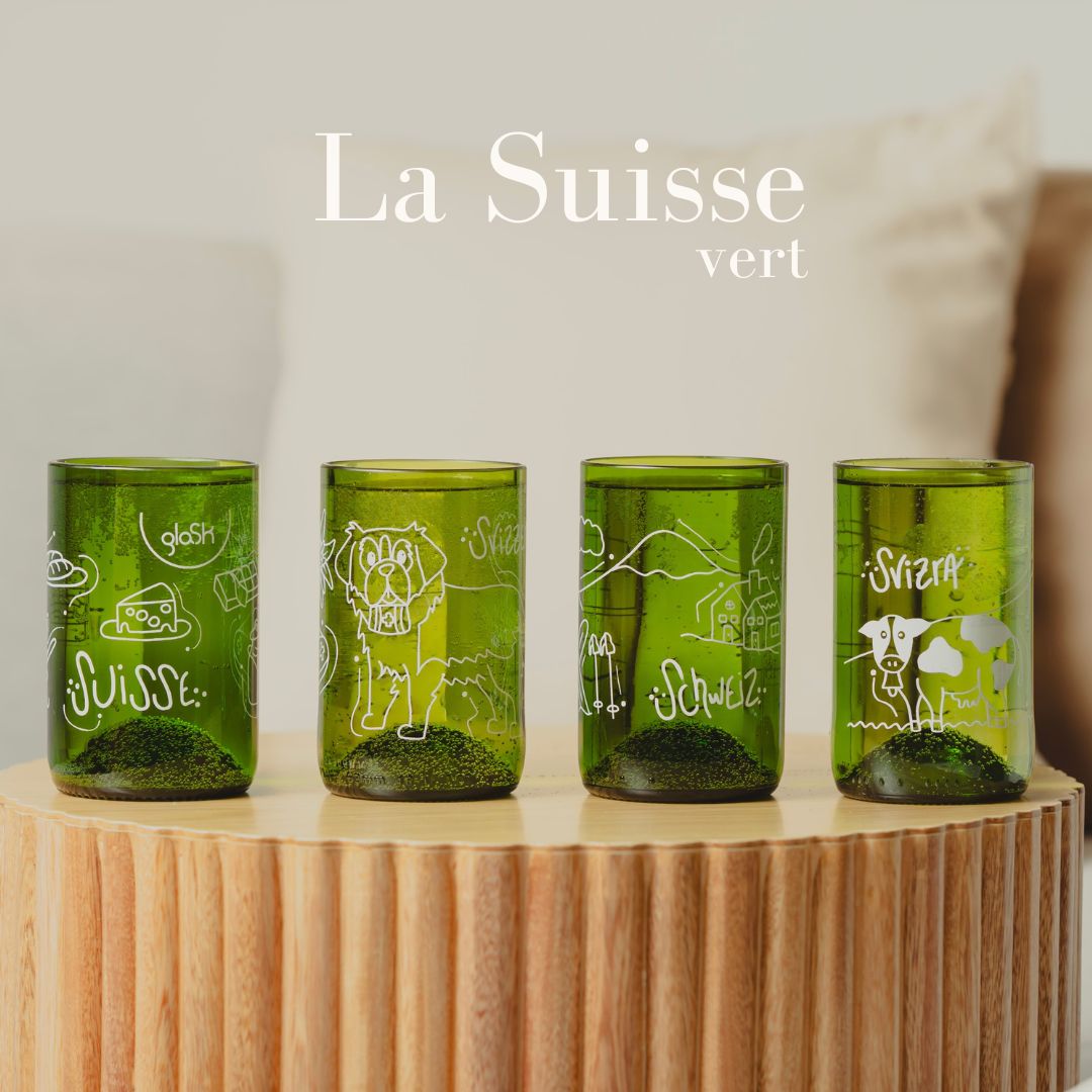 Switzerland green - Set of 4 glasses