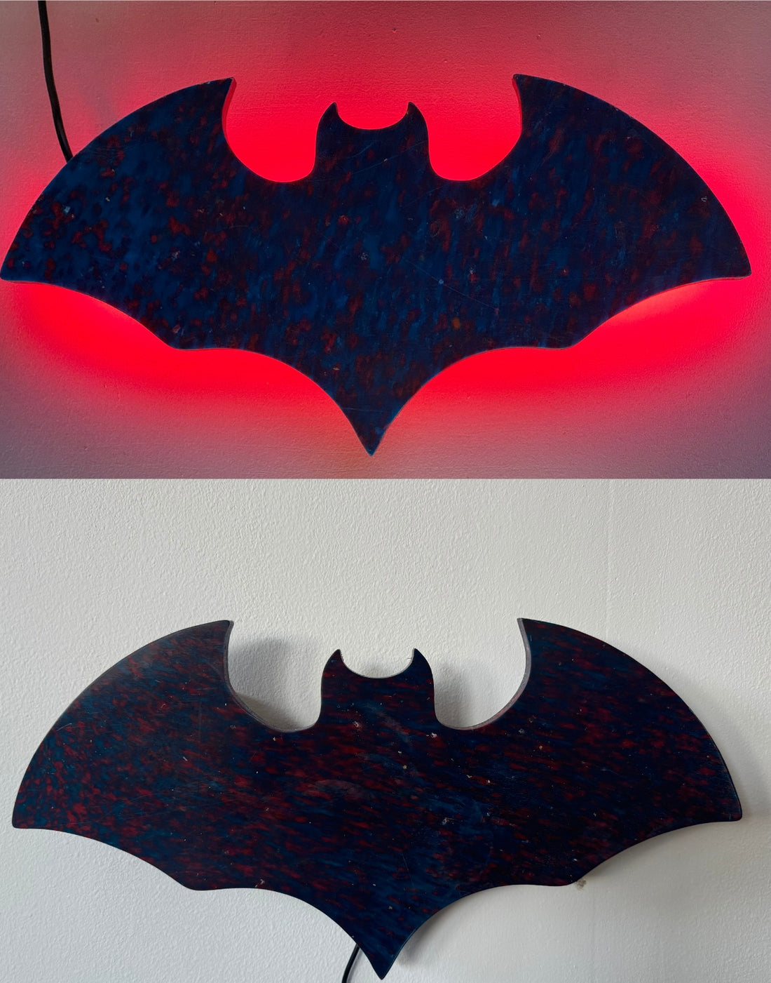 Lampe murale en plastique recyclé Bat