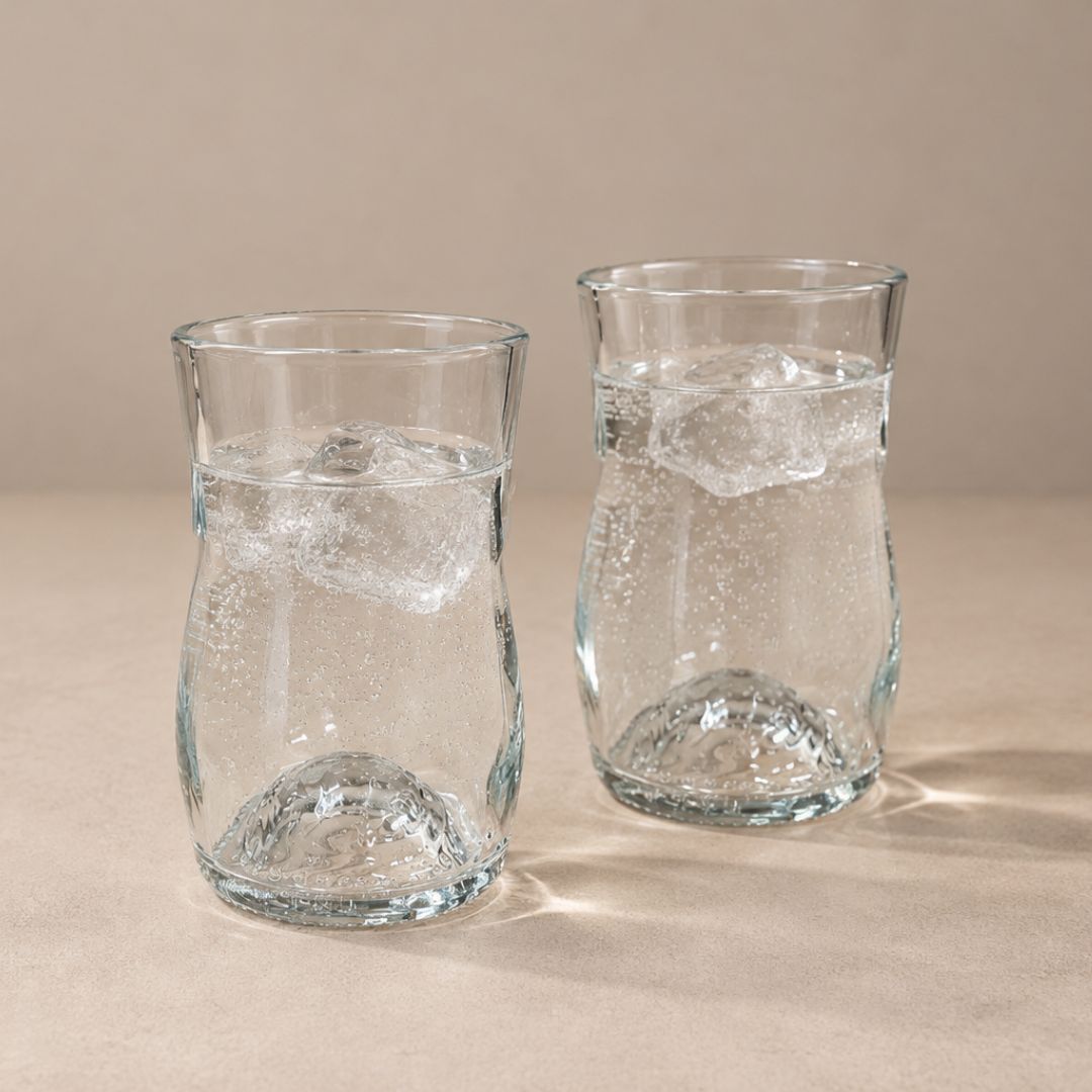 Corset - Set de 2 verres recyclés