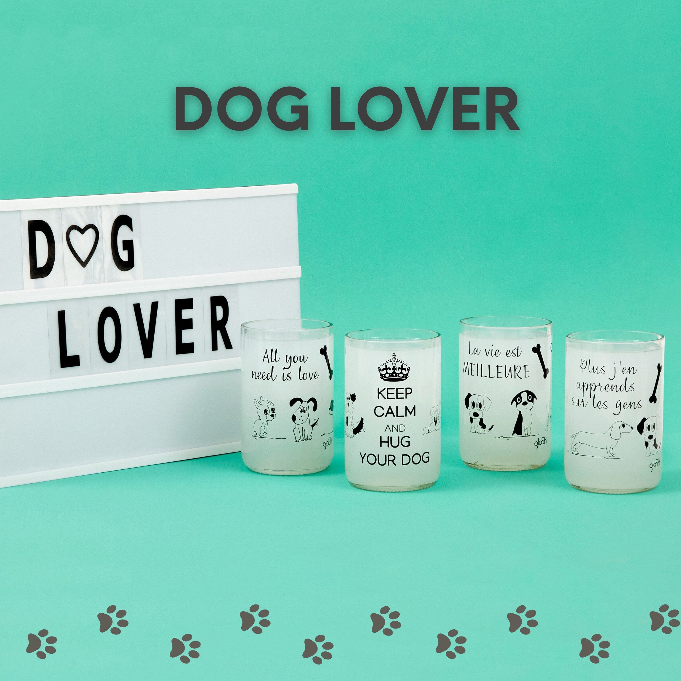 Dog Lover - Set of 4 glasses