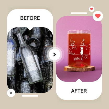 Les chats - Set de 2 verres