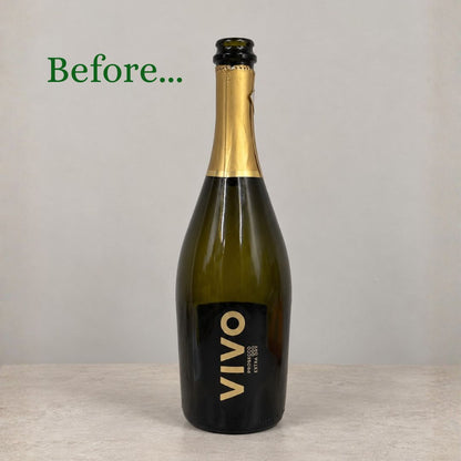 Champagner – Upcycling-Vase