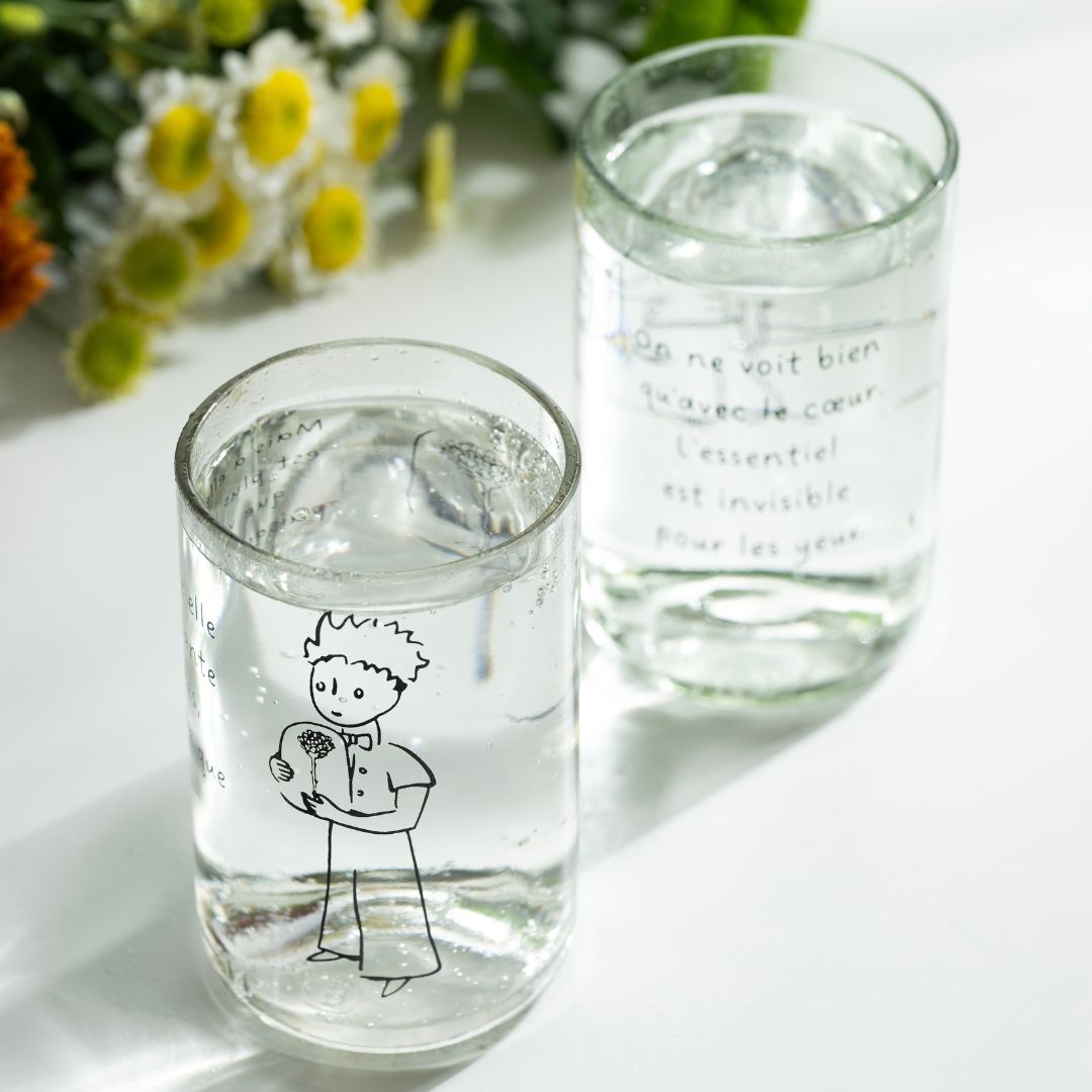 Le Petit Prince - Set de 4 verres transparents