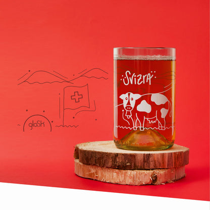 La Suisse transparent - Set de 4 verres