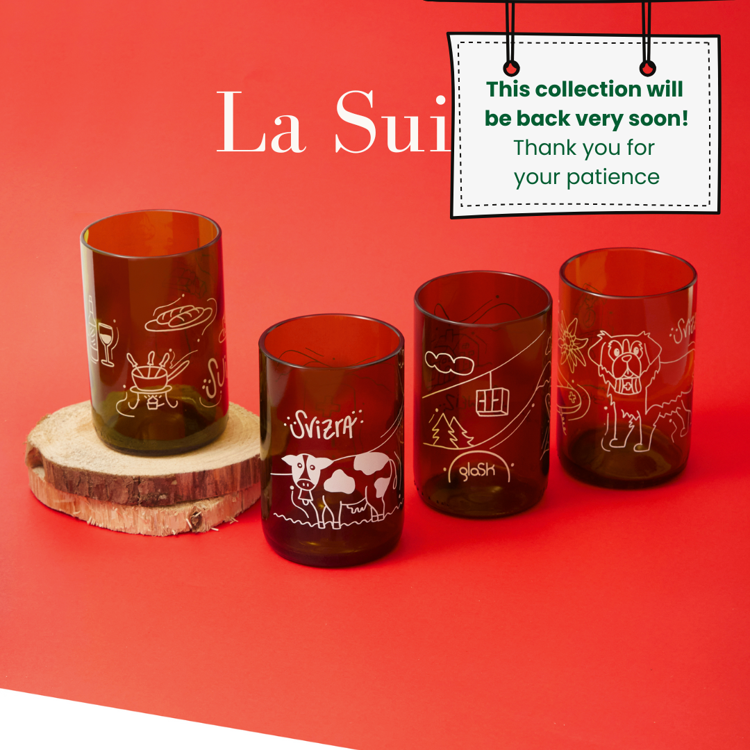 La Suisse - Set de 4 verres verts