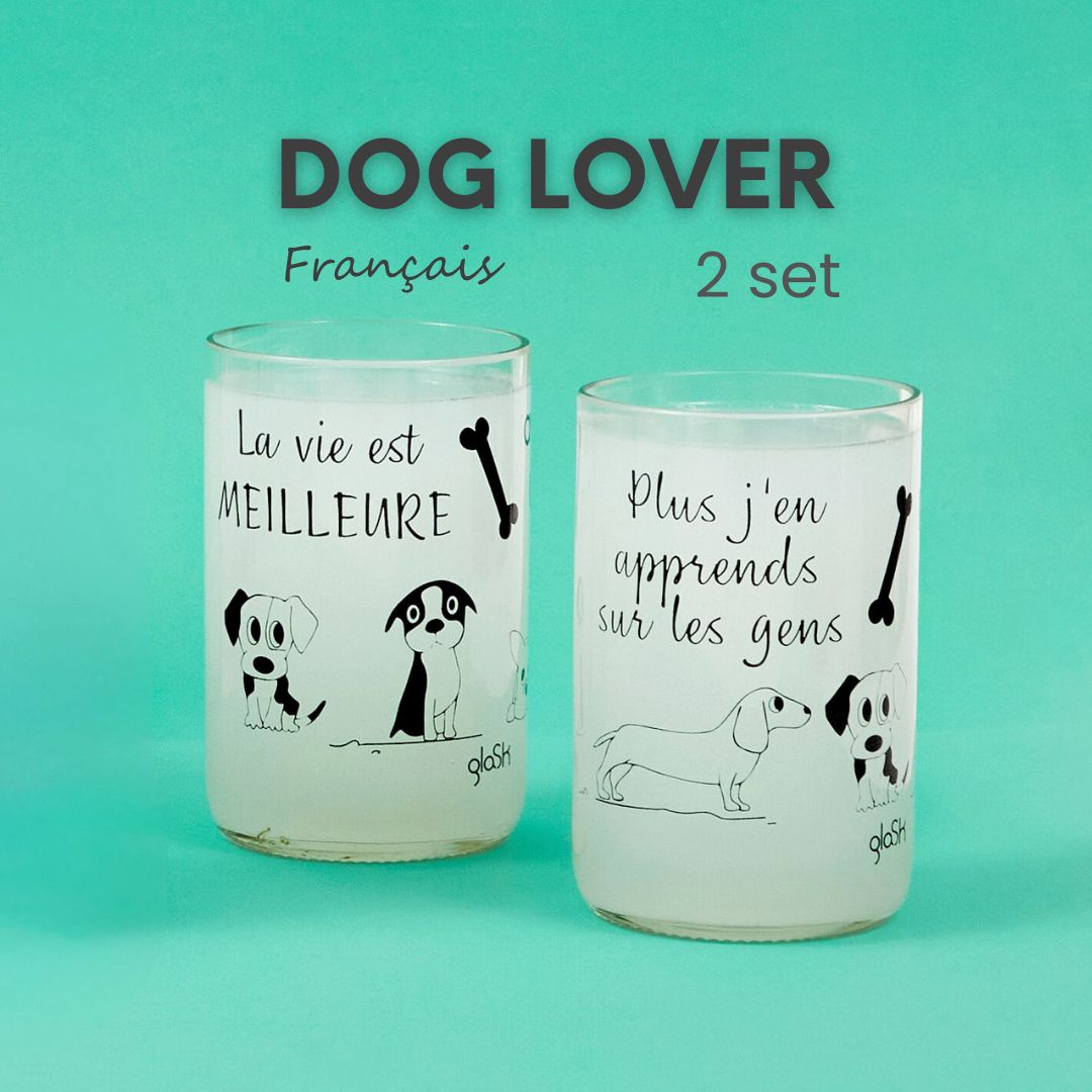 Dog Lover - Set of 2 glasses