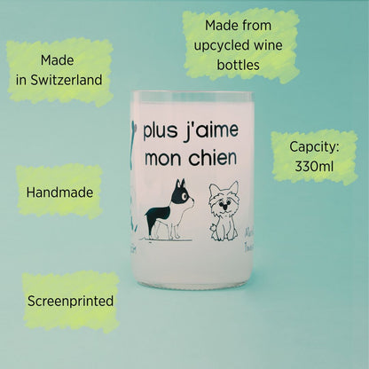 Dog Lover English - Set de 2 verres