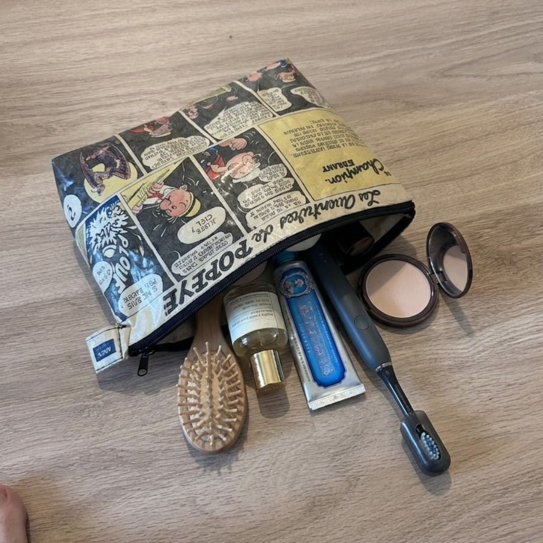 Trousse en page de magazine vintage Popeye