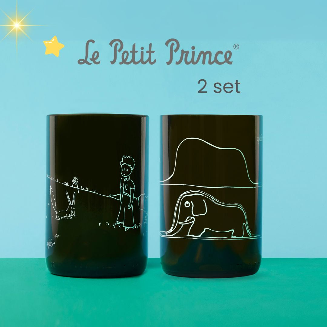 The Little Prince transparent - Set of 2 glasses