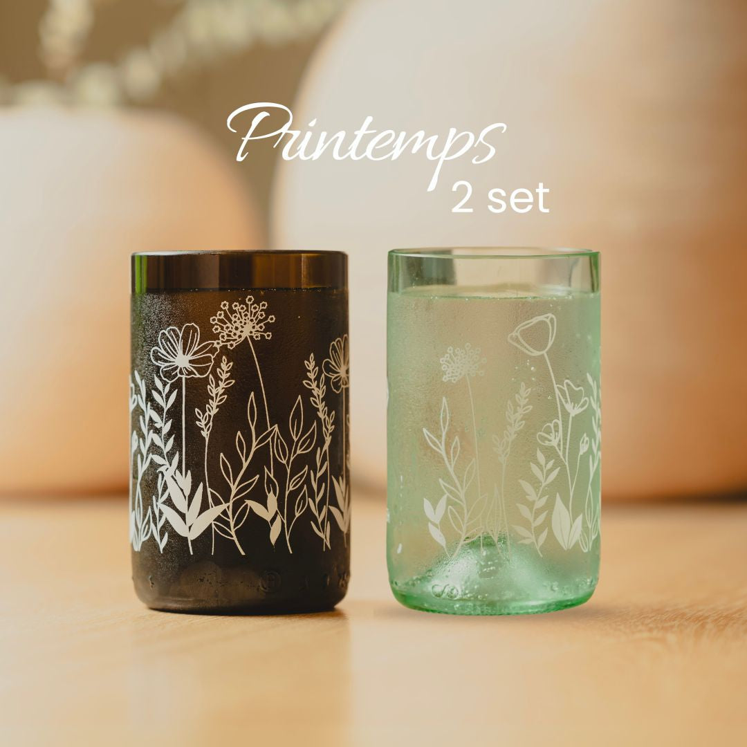 Printemps - Set de 2 verres