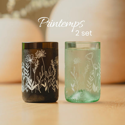 Printemps - Set de 2 verres