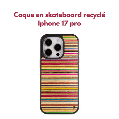 Pink Recycled Skateboard Phone Case – iPhone 17 Pro