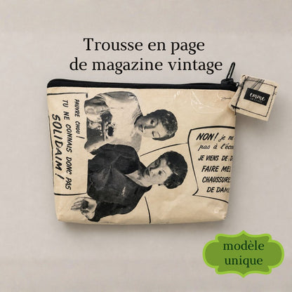 Vintage Solidaim Magazine Page Pouch