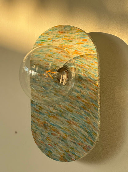 Lampe murale en plastique recyclé Oval