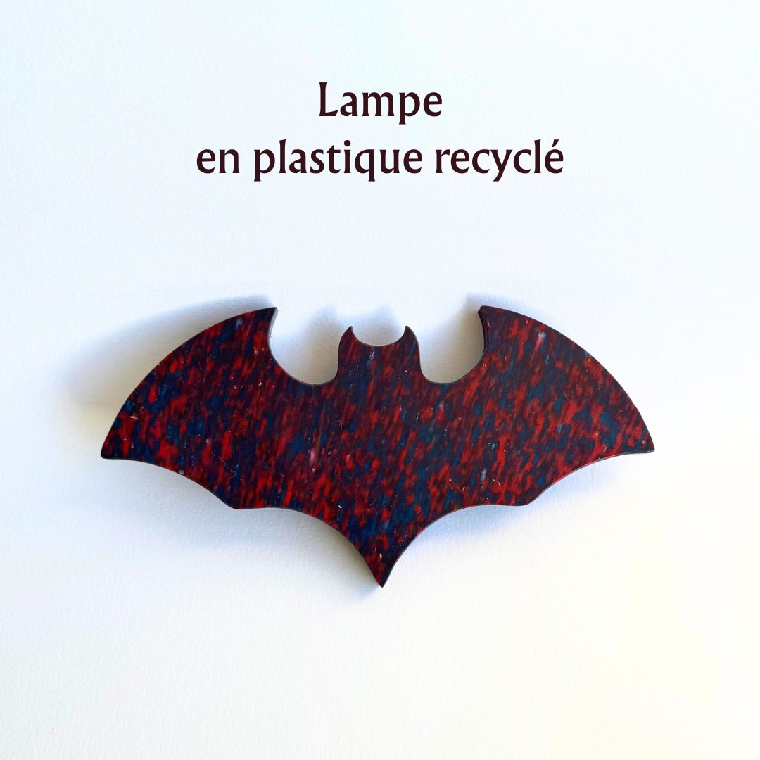 Lampe murale en plastique recyclé Bat