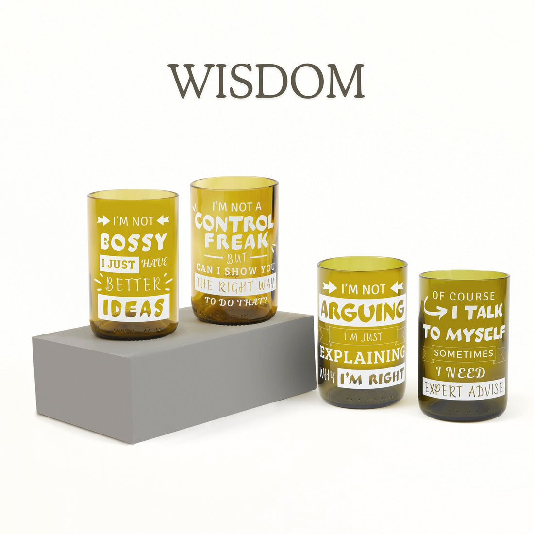 Wisdom - Set of 4 glasses