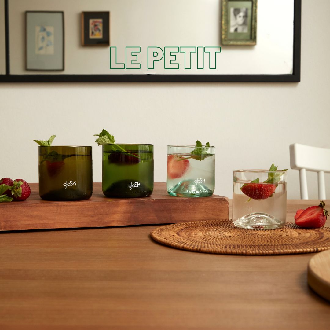 Le Petit - Set of 4 recycled glasses